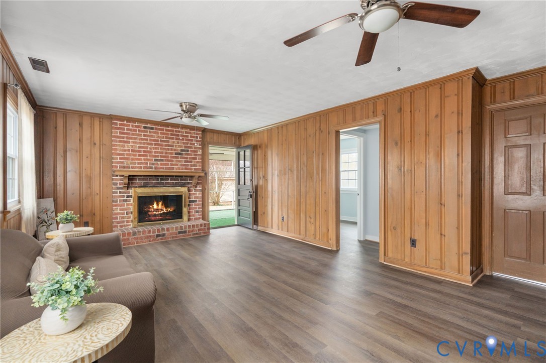 4206 Redbank Road Sandston, VA 23150 - Photo 7 of 25 *simulated fire has been added to the fireplace.