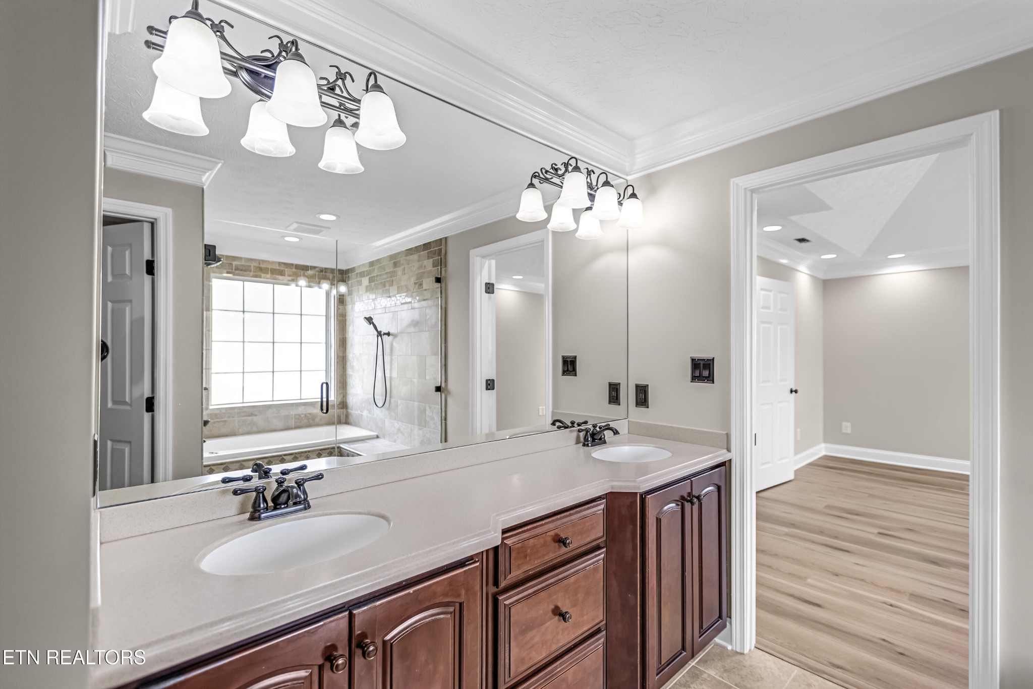 117 Mayview Drive Powell, TN 37849 - Photo 20 of 56 a bathroom with a sink double vanity and a mirror