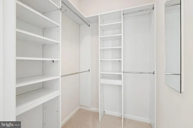 a view of an empty room