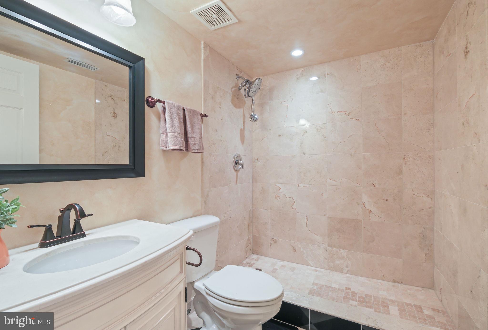 520 Kersten Street Gaithersburg, MD 20878 - Photo 38 of 63 a bathroom with a sink a toilet and shower