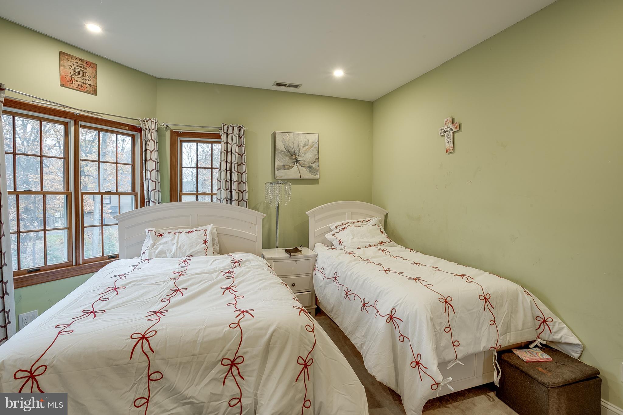 6 Oak Ridge Drive Voorhees, NJ 08043 - Photo 39 of 52 a bedroom with two beds and a large window