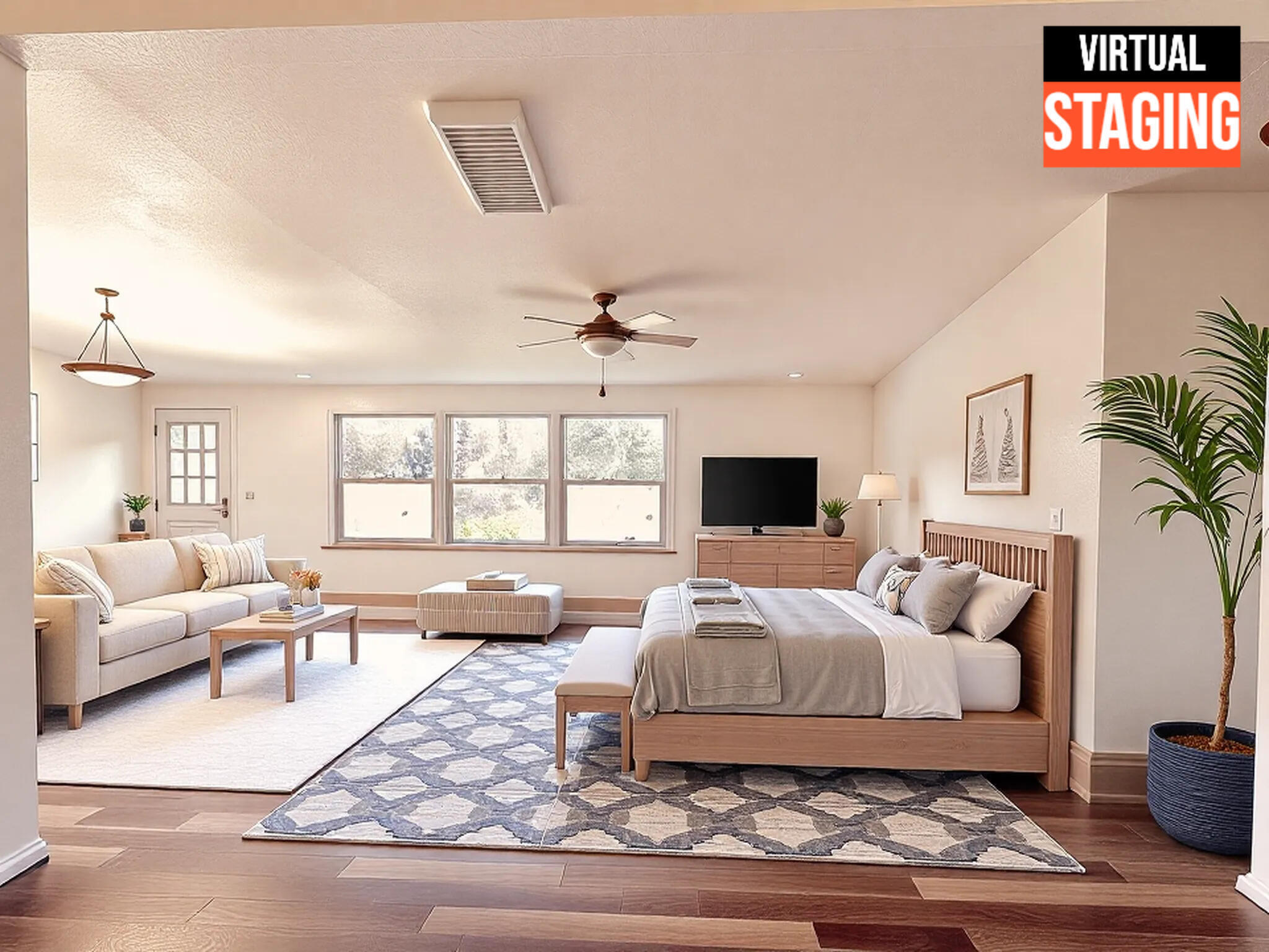 5321 Pine Street Anderson, CA 96007 - Photo 33 of 49 a living room with furniture wooden floor and a flat screen tv