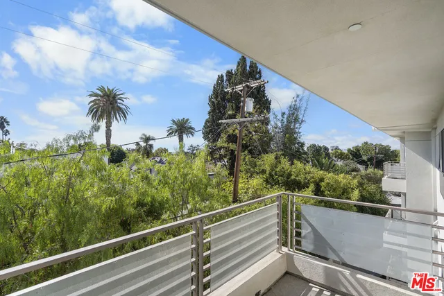 a view of a balcony with outdoor space
