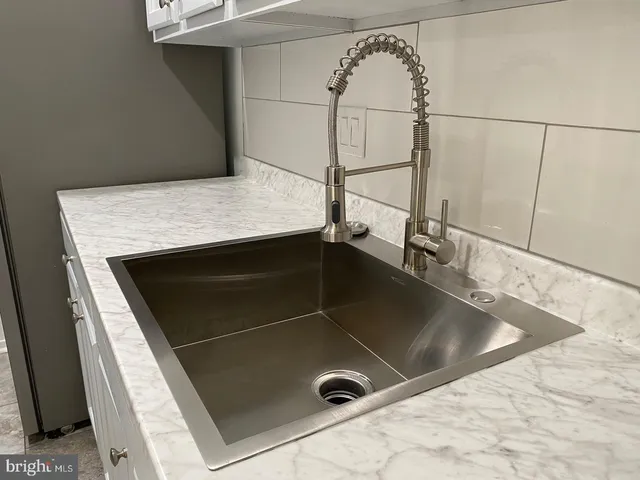 a close view of sink