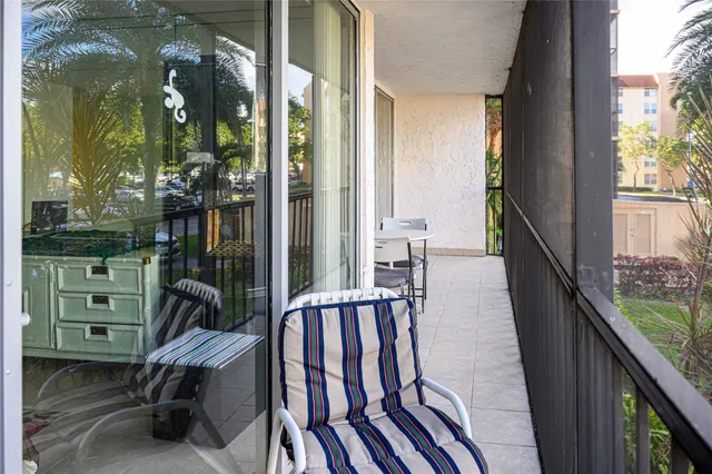 a view of balcony and patio