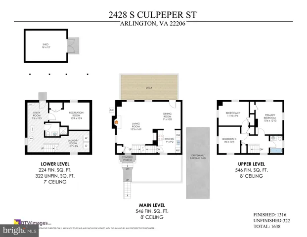 $3,400 | 2428 South Culpeper Street, Arlington, VA 22206