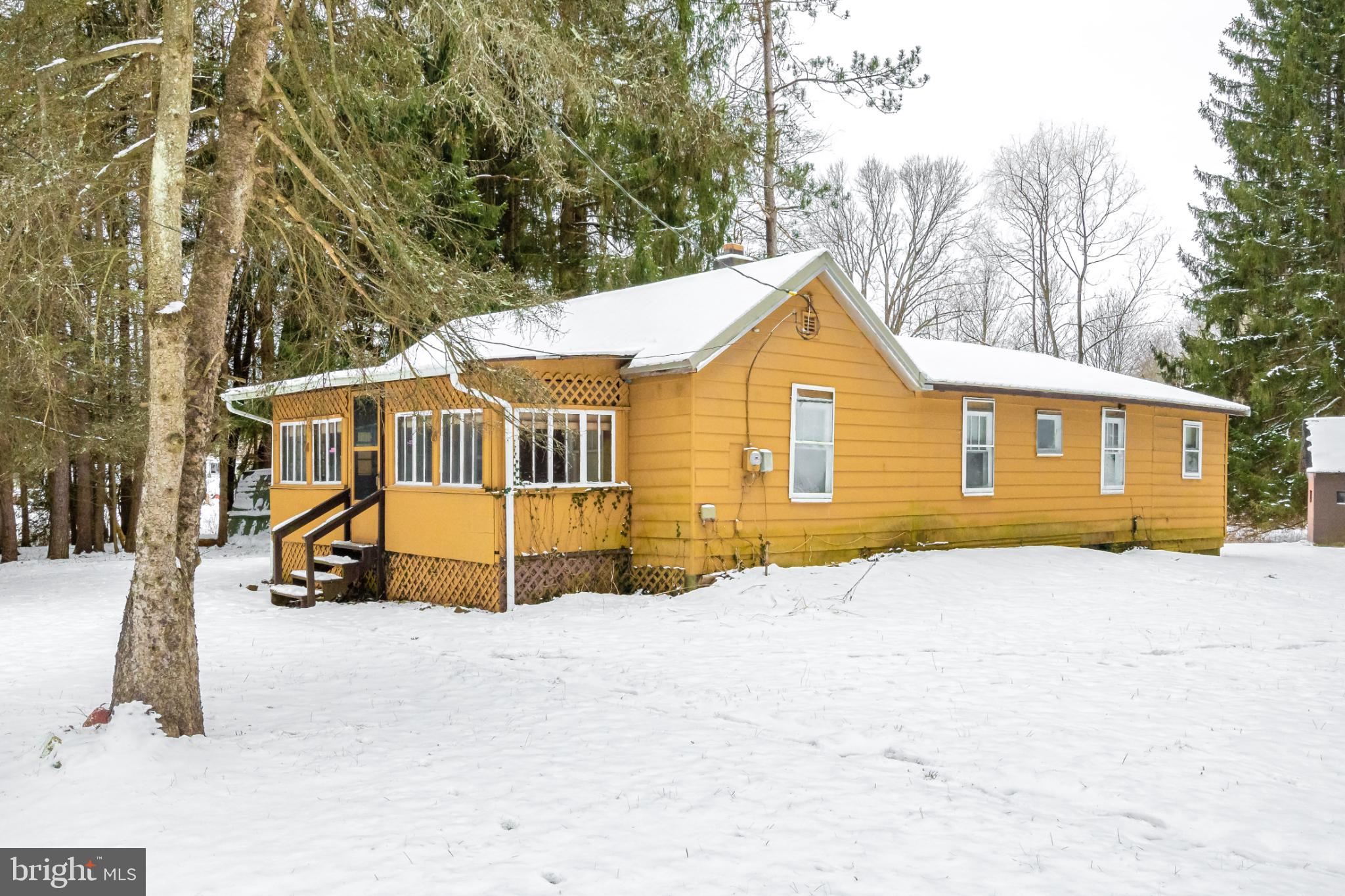 3416 Broadford Road Oakland, MD 21550 - Photo 1 of 23 Charming yellow home nestled in winter's embrace.