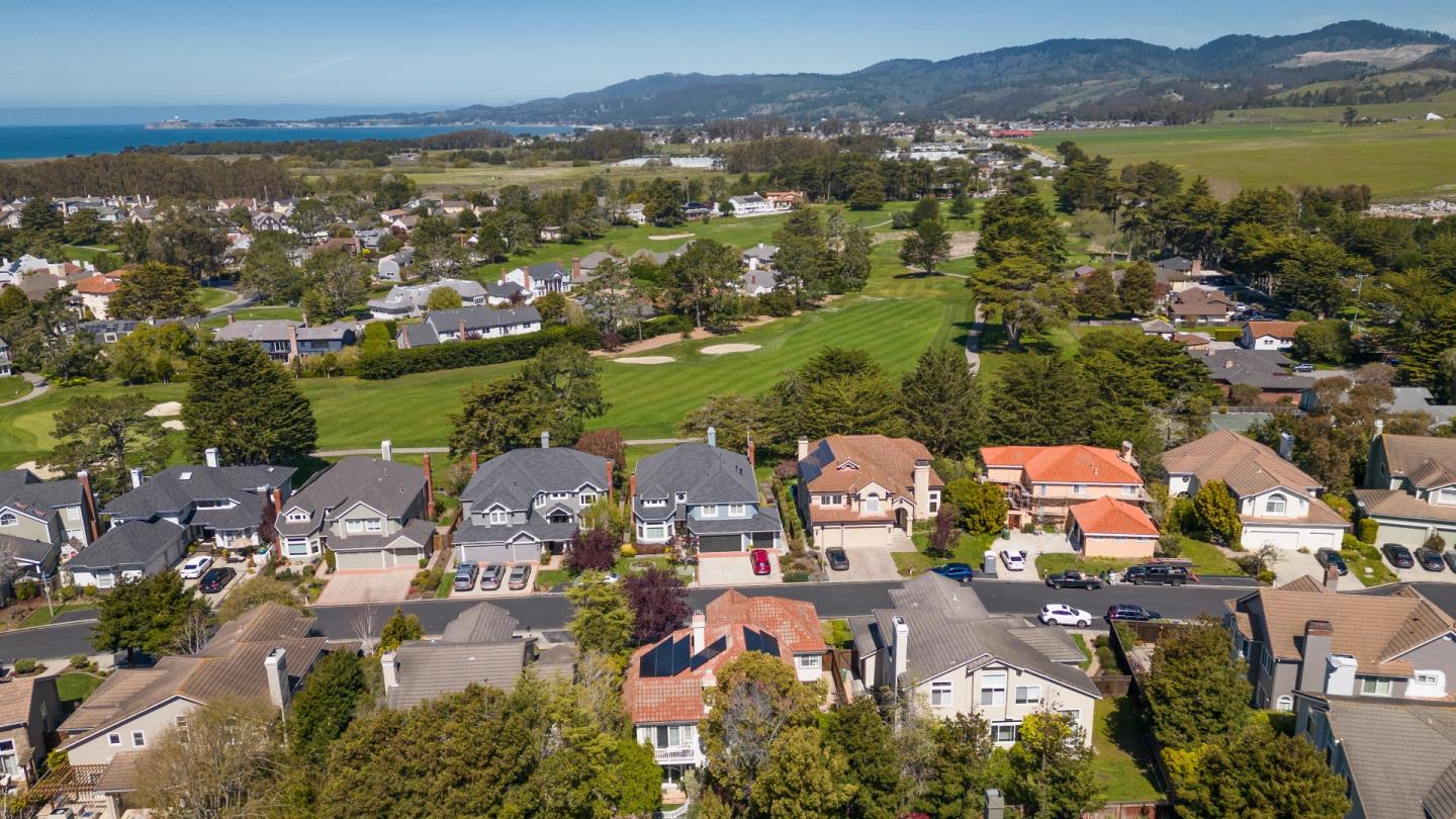 376 Eagle Trace Drive Half Moon Bay, CA 94019 - Photo 38 of 43 an aerial view of residential building and lake