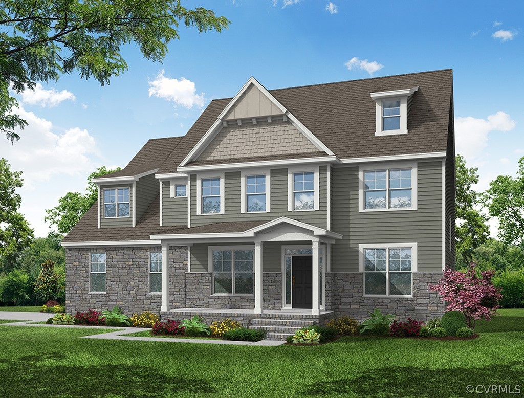 4353 Landfall Drive Williamsburg, VA 23185 - Photo 1 of 13 a front view of a house with a yard and porch