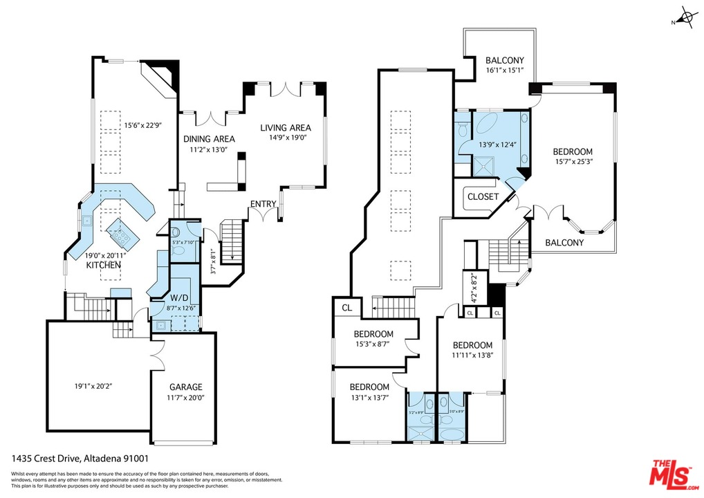 1435 Crest Drive Altadena, CA 91001 - Photo 54 of 54 a picture of floor plan