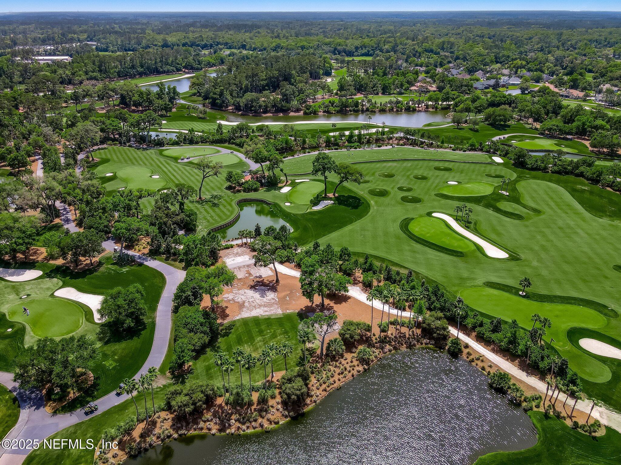 14 Turtleback Trail Ponte Vedra Beach, FL 32082 - Photo 58 of 63 an aerial view of residential houses with outdoor space and trees