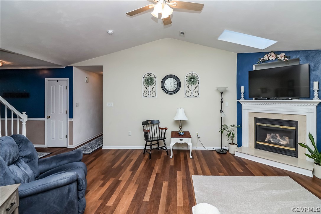 9219 Alcove Grove Road Chesterfield, VA 23832 - Photo 8 of 41 a living room with furniture and a fireplace