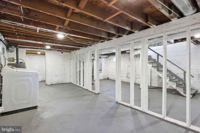 a view of storage and utility room