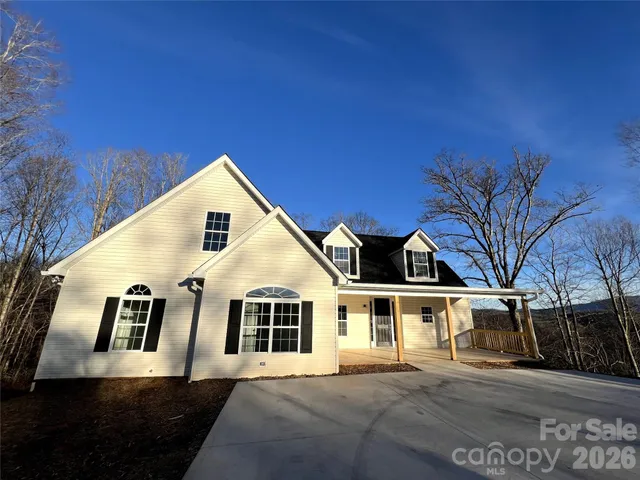 a front view of a house with windows