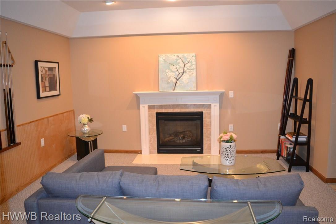 1945 Cedaredge Road Rochester, MI 48306 - Photo 30 of 44 Basement Fireplace
