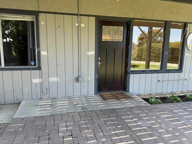 a view of a front door