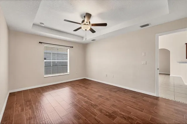 a view of swimming pool with a porch