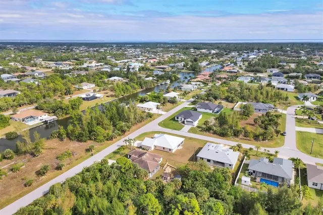 a view of a yard with plants