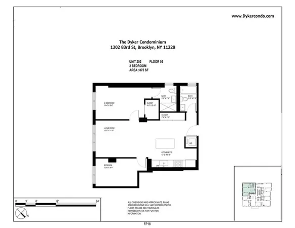 $868,800 | 1306 83rd Street, Unit 202 | Dyker Heights