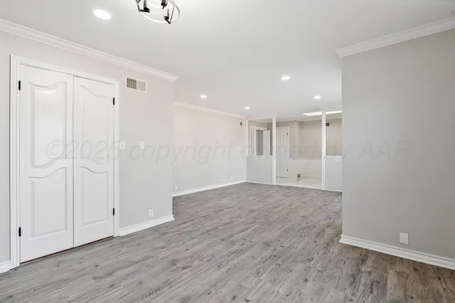 a view of an empty room