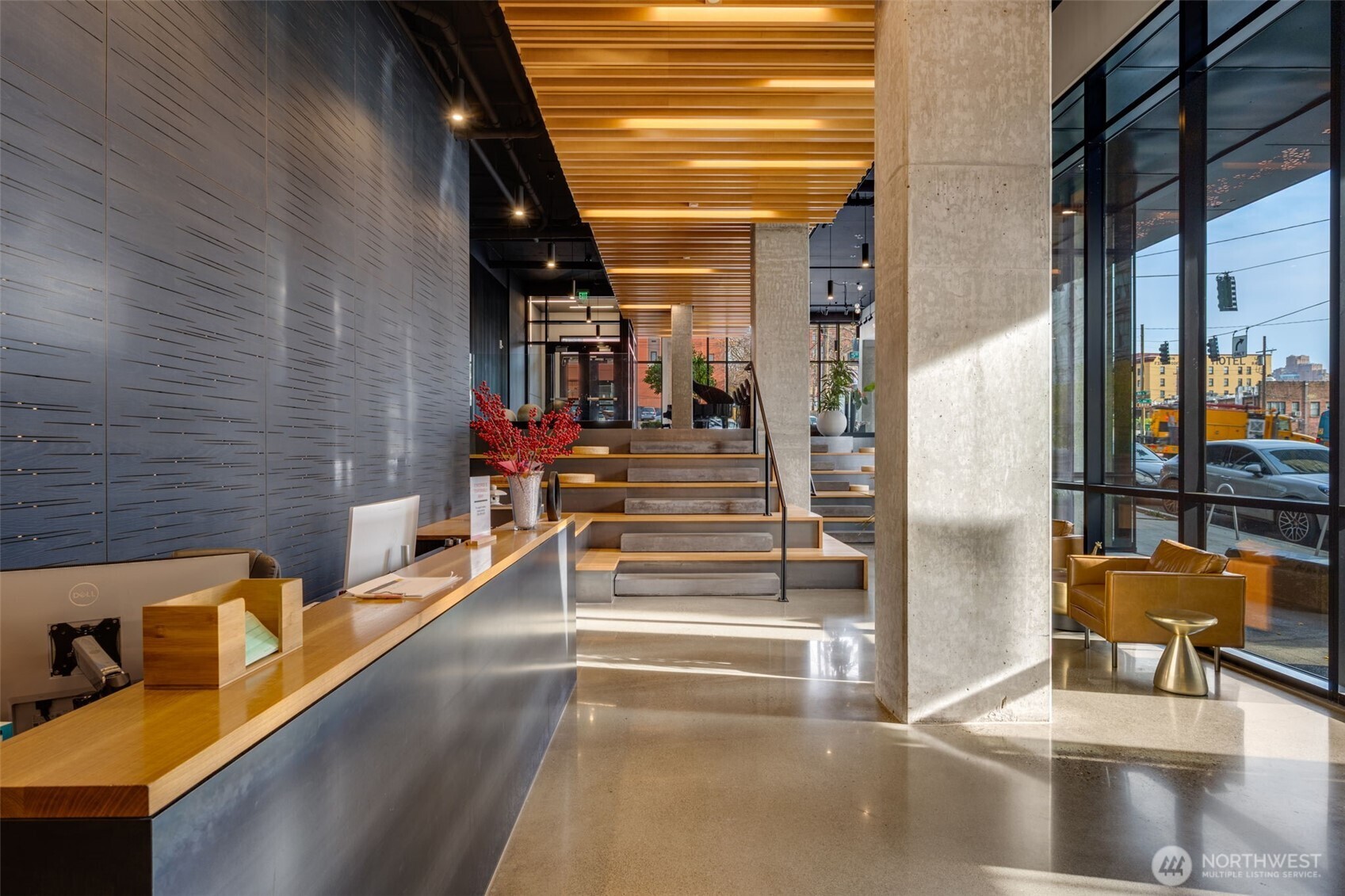 450 South Main Street, Unit 616 Seattle, WA 98104 - Photo 26 of 40 a view of entryway and hall with wooden floor