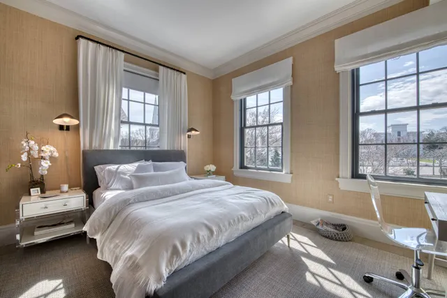 a room with furniture and windows