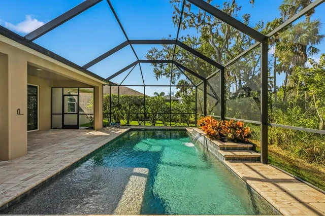 a view of a backyard with garden