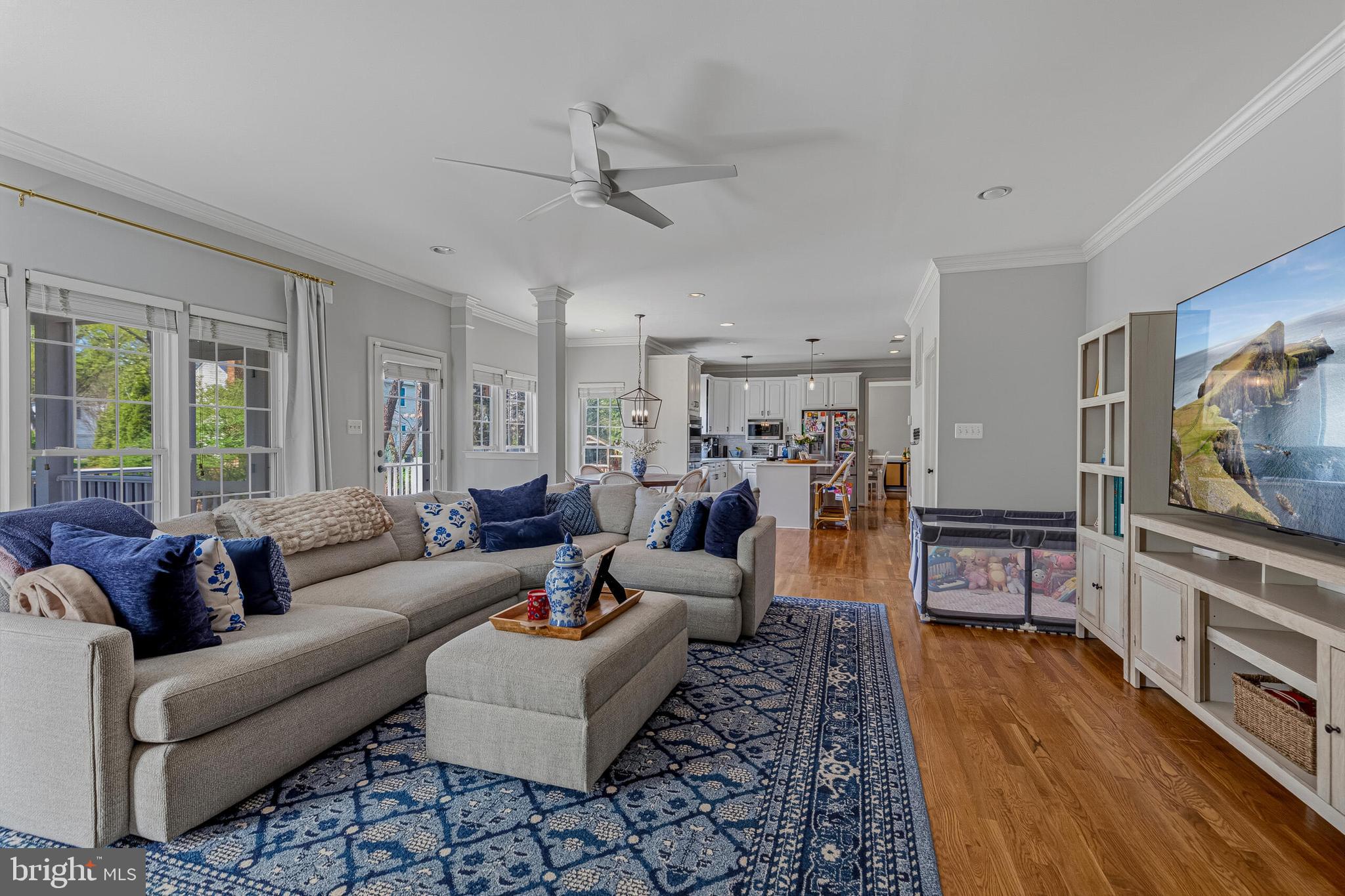 1403 Harle Place Southwest Leesburg, VA 20175 - Photo 11 of 41 a living room with furniture and a flat screen tv