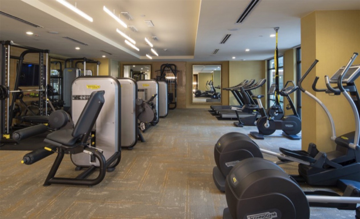 2303 Mid Lane, Unit 318 Houston, TX 77027 - Photo 15 of 25 a view of a room with gym equipment