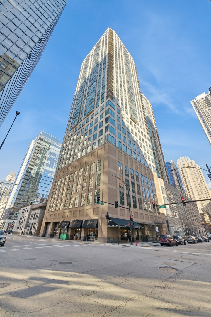 a front view of a building