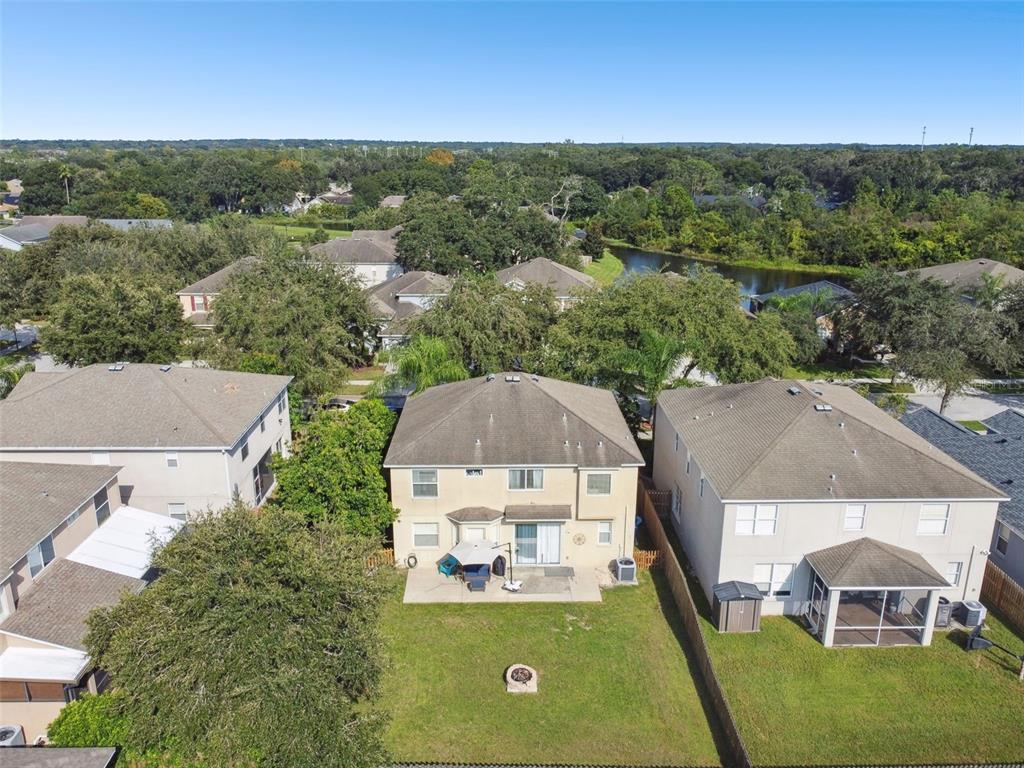 5707 Butterfield Street Riverview, FL 33578 - Photo 61 of 67 an aerial view of a house with a garden