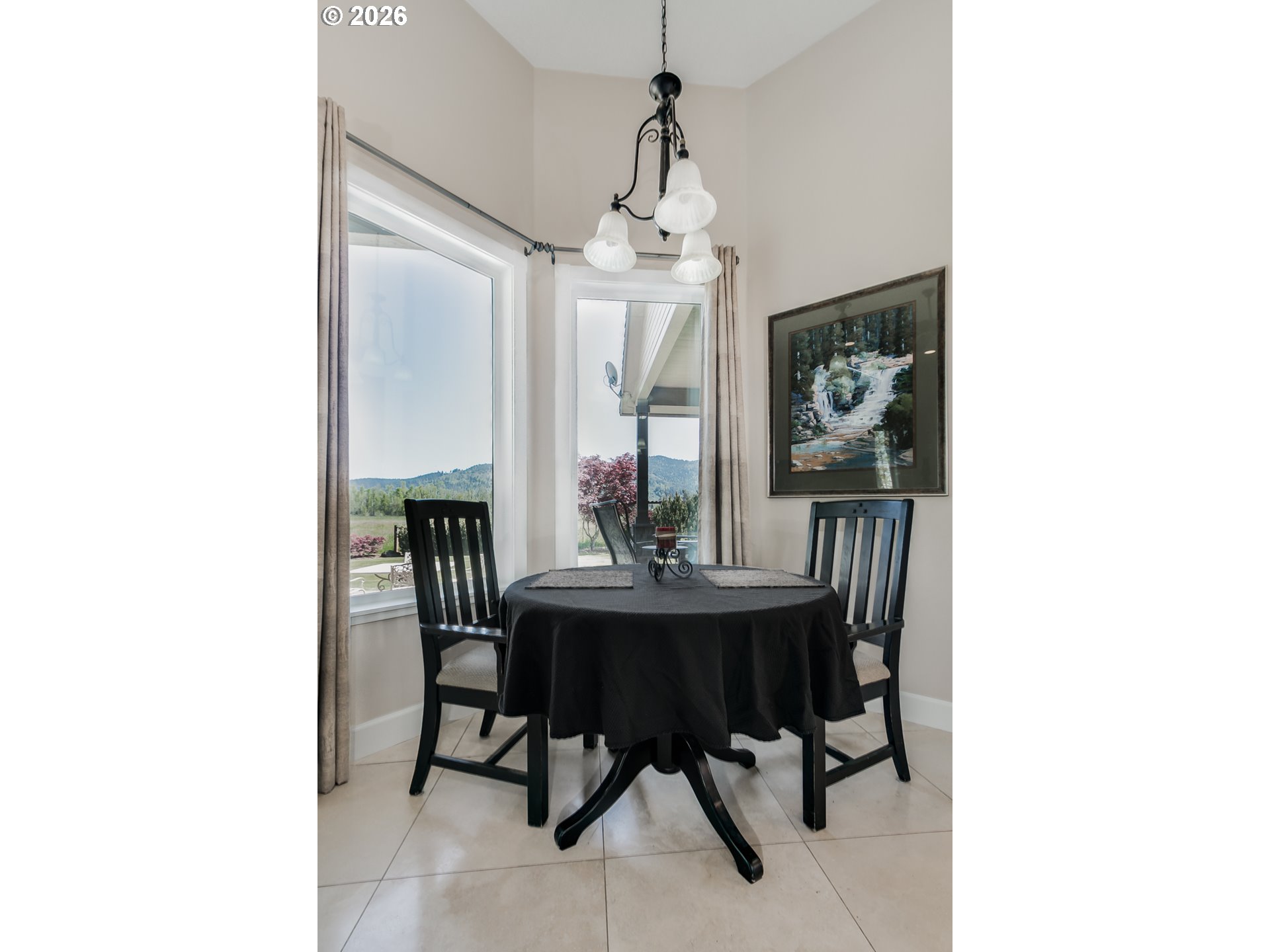 33391 Howe Lane Creswell, OR 97426 - Photo 21 of 40 a view of a dining room with furniture window and outside view