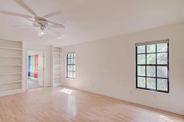 a backyard of a house