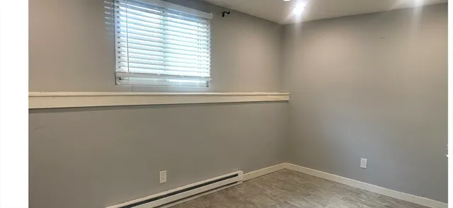 a view of a small space with window