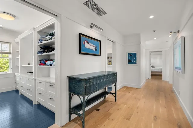 a view of a walk in closet