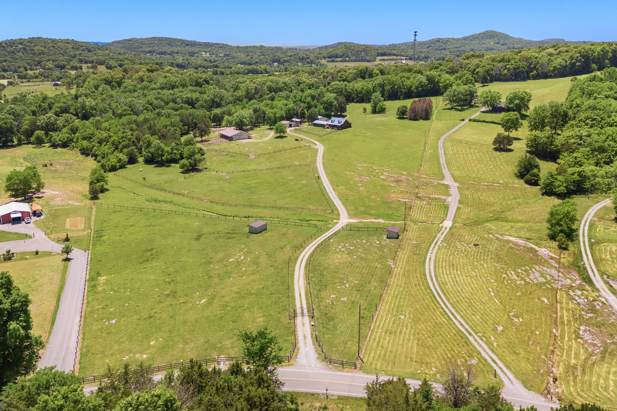 642 Beach Bottom Road Watertown, TN 37184 - Photo 6 of 48 an aerial view of residential houses with outdoor space and swimming pool