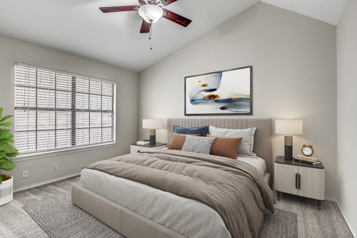 2215 Post Road, Unit 2022 Austin, TX 78704 - Photo 8 of 15 a bedroom with bed and a window