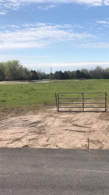 a view of a lake with a yard