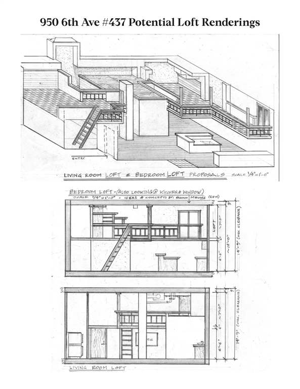 950 Sixth Avenue, Unit 437 San Diego, CA 92101 - Photo 25 of 25 Existing Floor Plan