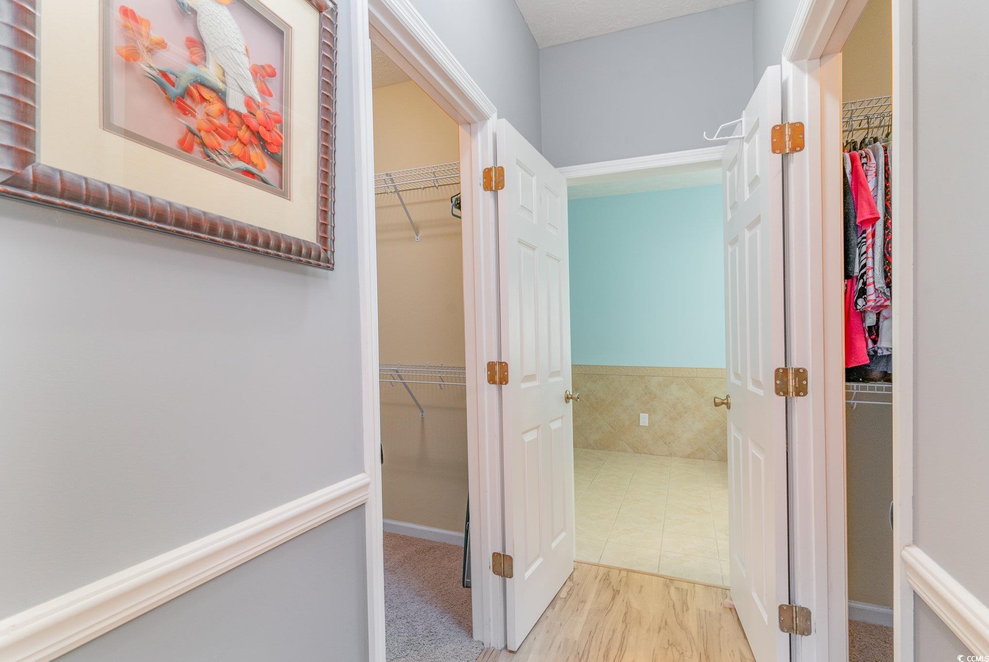 1168 Floyd Page Road Galivants Ferry, SC 29544 - Photo 19 of 37 Main Bedroom to the Main bathroom with two walk in