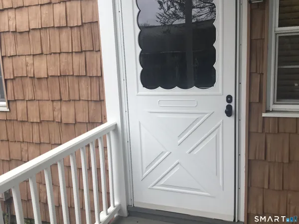 a view of front door