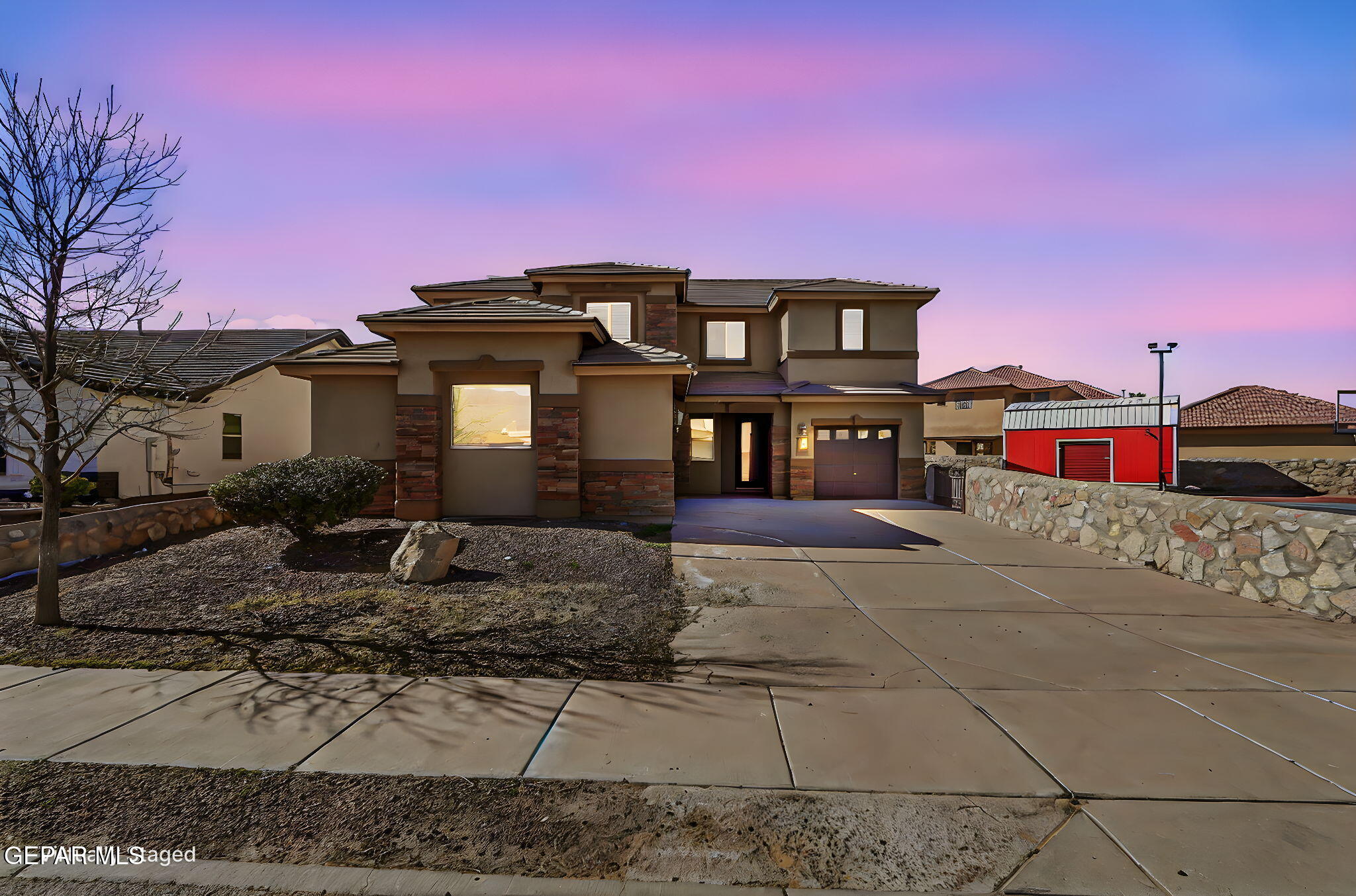 520 Gomez Road El Paso, TX 79932 - Photo 69 of 72 a front view of a house with sitting area