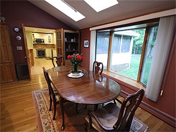 43 Little Farms Road Framingham, MA 01701 - Photo 7 of 20 a view of a dining room with furniture window and wooden floor