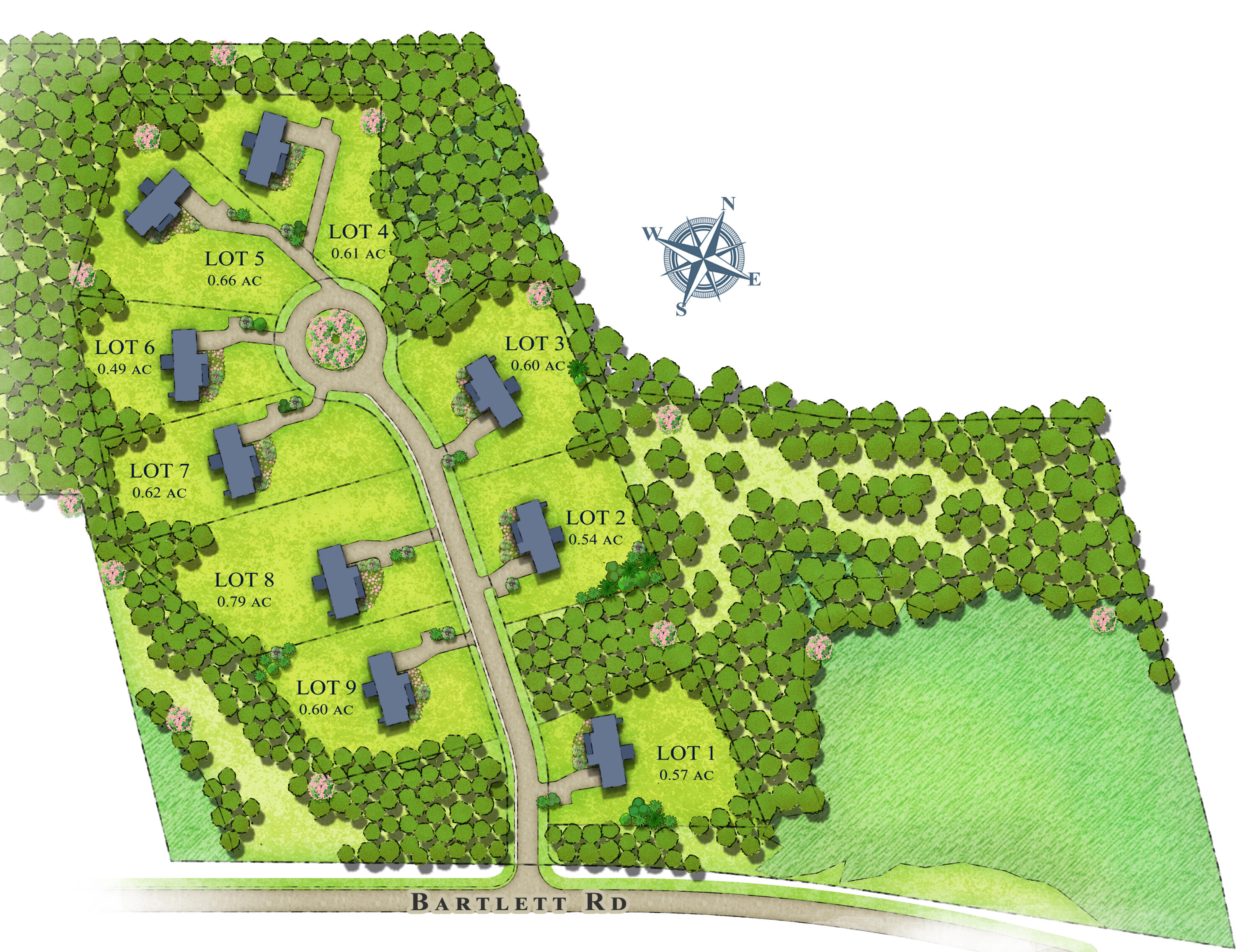 12 Washburn Farm Lane, Unit 3 Kittery Point, ME 03905 - Photo 34 of 34 Rendered Site Plan