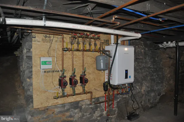 a view of storage and utility room