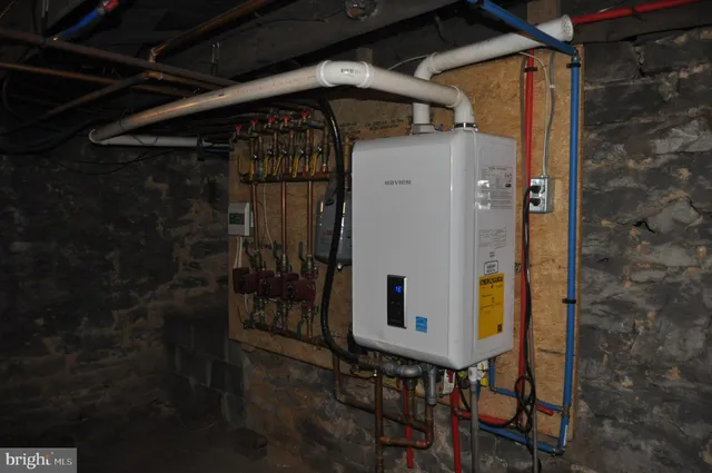 a view of storage and utility room