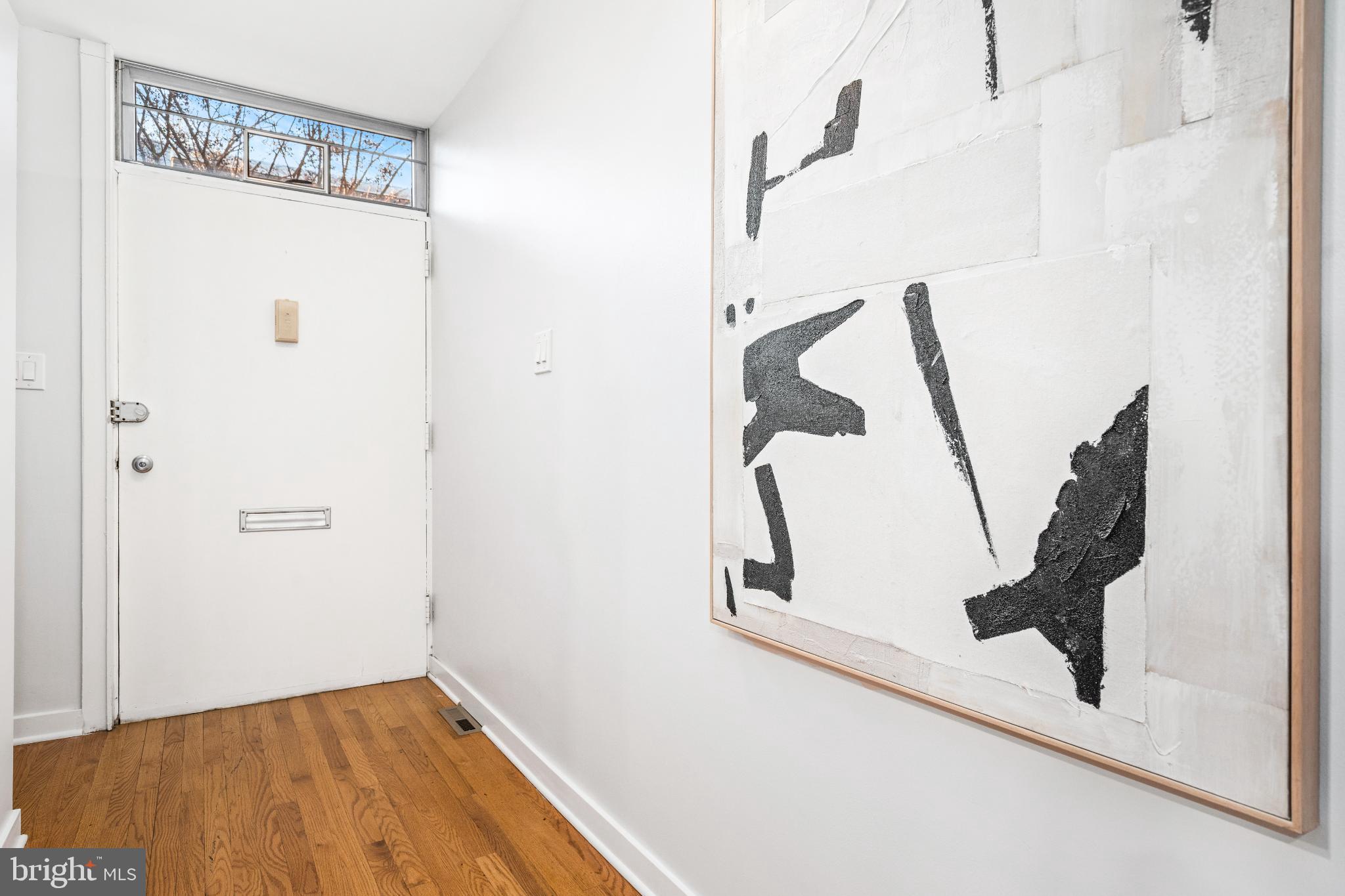 345 O Street Southwest Washington, DC 20024 - Photo 17 of 64 Modern entryway with artistic flair.