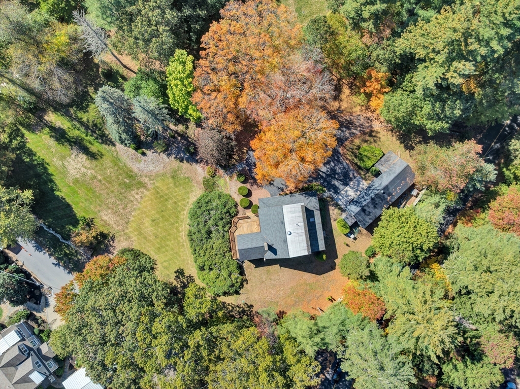 14 Pond Street Topsfield, MA 01983 - Photo 6 of 36 an aerial view of a house with a yard