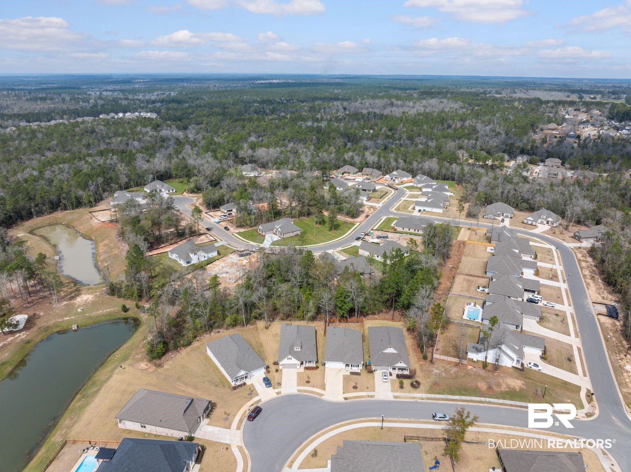 31554 Canopy Loop Spanish Fort, AL 36527 - Photo 67 of 68 Drone / aerial view featuring a water view and a residential view