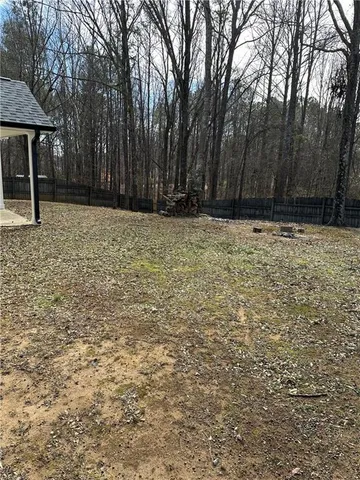 a view of wooden fence